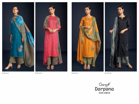 Darpana1912 By Ganga Embroidery Printed Suits Catalog